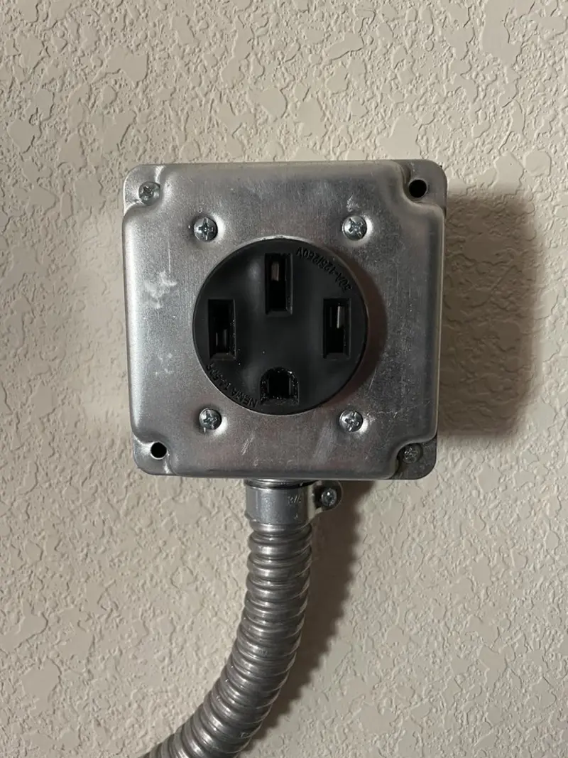 NEMA 14-50 outlet installed for Smart Home Electrical in Arcadia